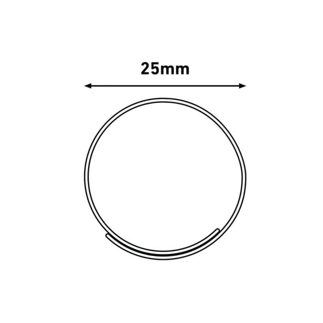 D-Line Cable Tidy Zipper 2.5m Length 25mm Black CZ252.5B image 5