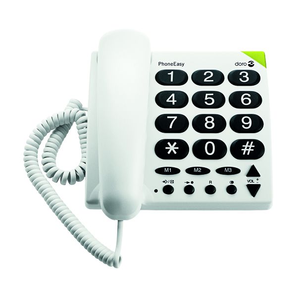 Doro Big Button Telephone White 311C image