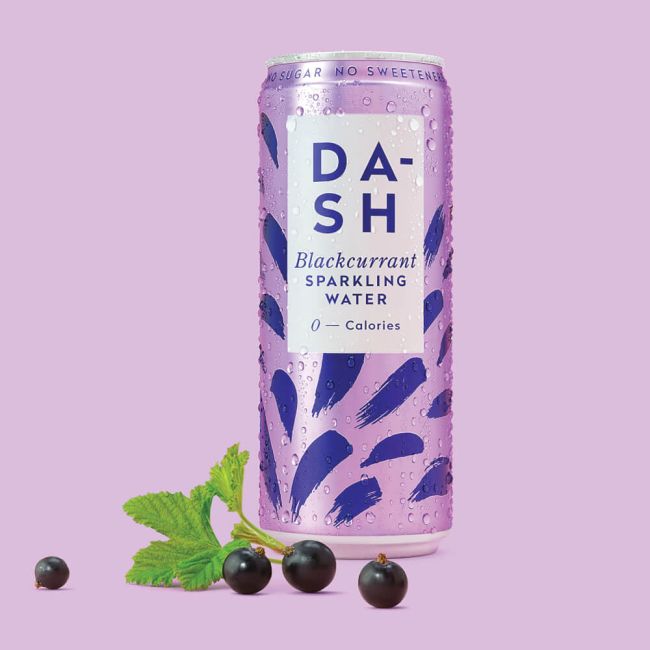 Dash Water Sparkling Water Blackcurrant 330ml Can (Pack of 12) DBL001 image 3