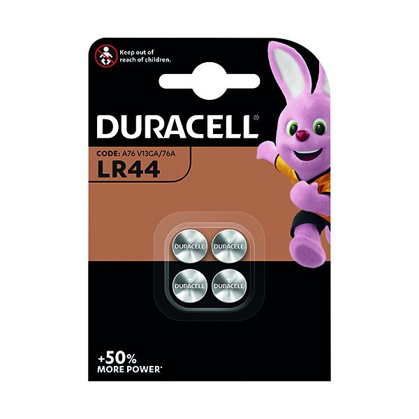 Duracell LR44 Button Batteries PK4 image