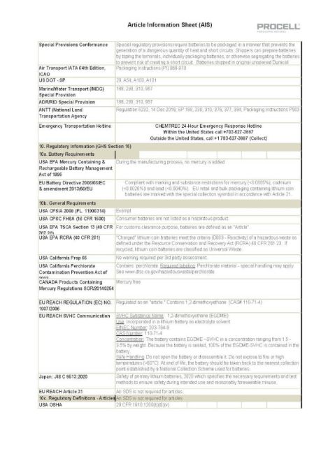 Procell Intense CR2032 Lithium Coin Battery (Pack of 5) 5000394169241 image 3