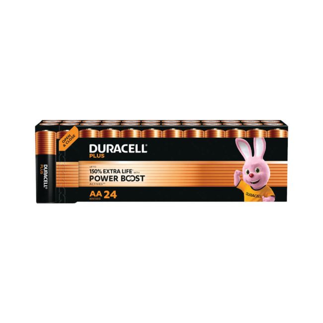 Duracell Plus AA Batteries with Power Boost (Pack of 24) 5019178 image 1