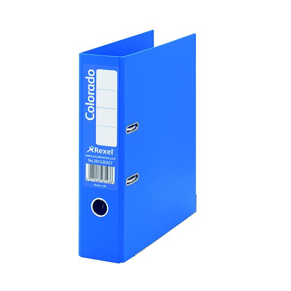 Rexel Colorado Lach File A4 Blu Pk10 image