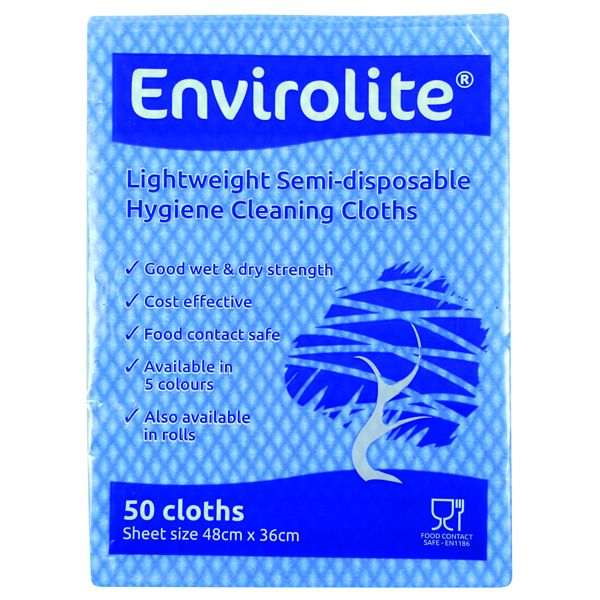 Envirolite Cloth Large Blue Pk50 image