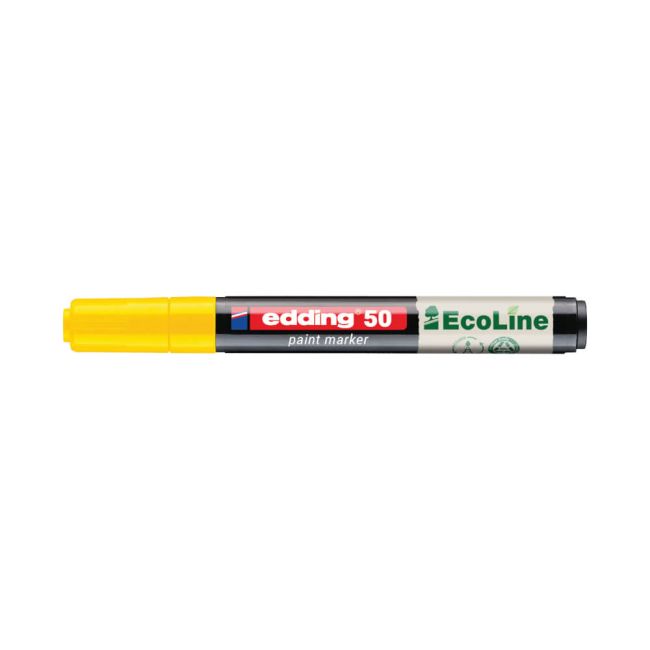 Edding E-50 Water-Based Paint Marker Medium Yellow (Pack of 10) 4-50-005/10 image 1