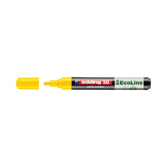 Edding E-50 Water-Based Paint Marker Medium Yellow (Pack of 10) 4-50-005/10 image 2
