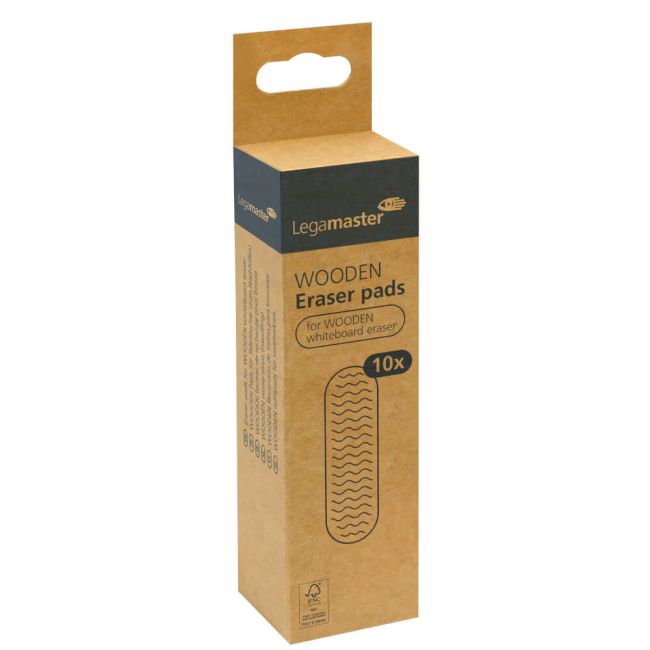 Legamaster Wooden Eraser Pad For Wooden Eraser (Pack of 10) 7-120425 image 3