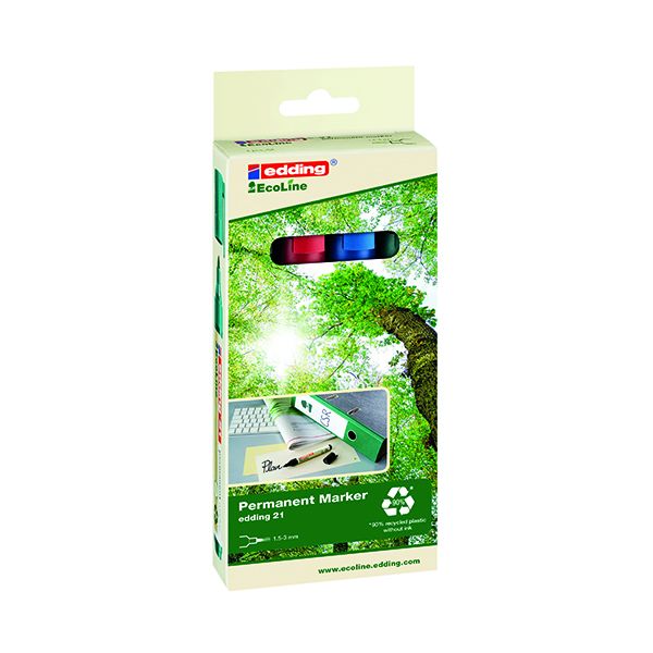 Edding E-21/4 Eco P/Mrkr Astd Pk4 image