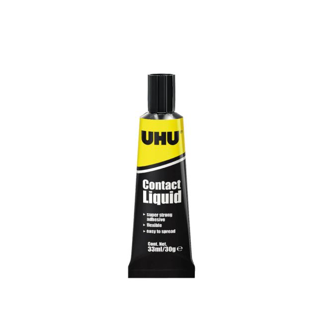 UHU 033882 Contact Liquid Adhesive 33ml Blister Card 3-33882 image 2