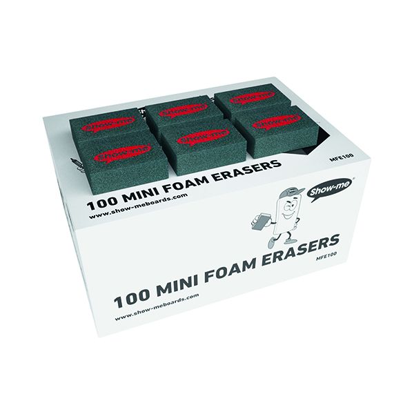 Show-me Whiteboard Eraser Pk100 image