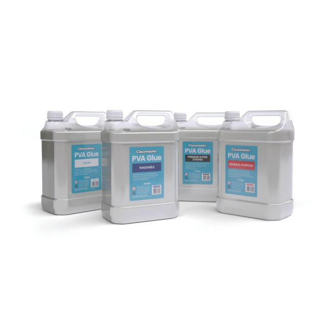 Classmaster PVA Glue General Purpose - Red Label (5 Litre) PVA5000RD image 2