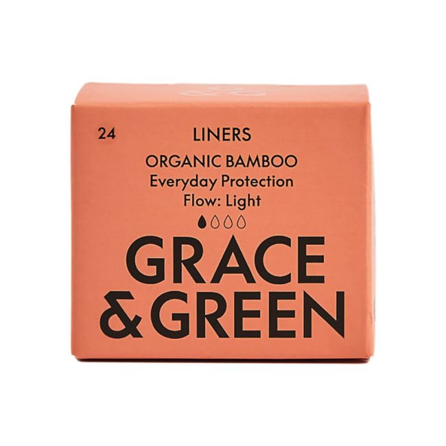 Grace and Green Organic Cotton Bamboo Liners (Pack of 24) GGBAMLINERS06 image 1