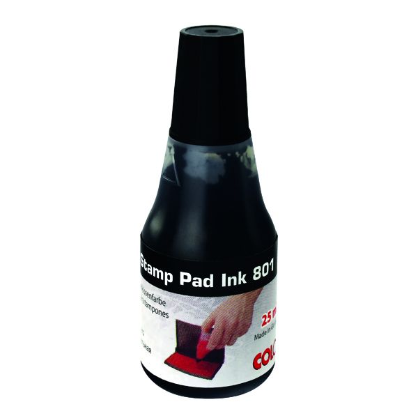 Colop 801 Stamp Pad Ink 25ml Black image