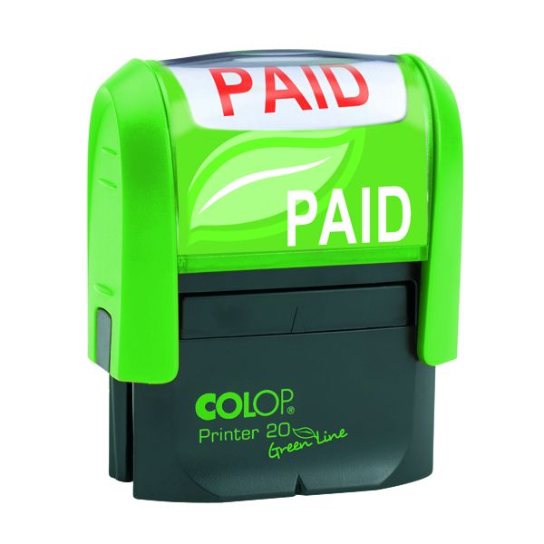 Colop Word Stamp Green Line Paid image