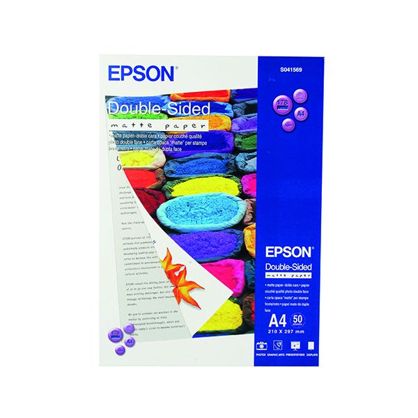Epson Ppr A4 178Gsm Matte Ppr 50Shts image