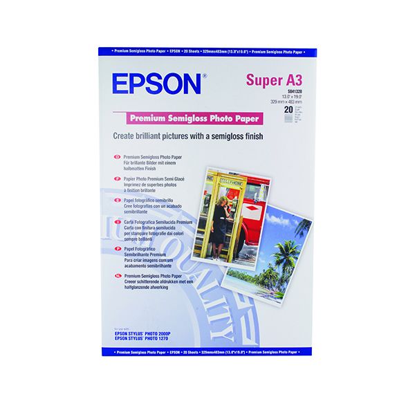 Epson A3 Prem Semi-Gloss Wht 20Shts image