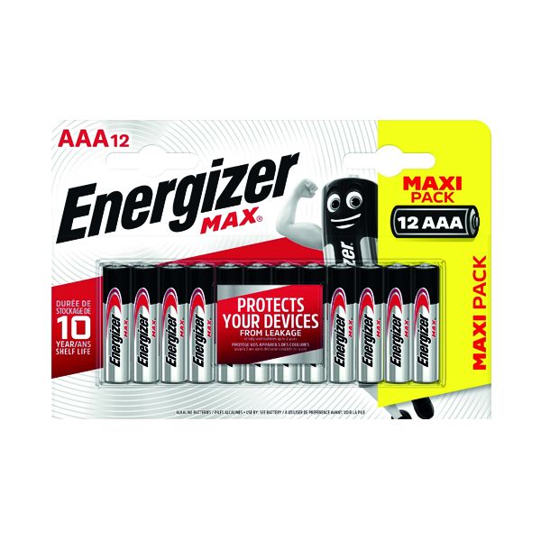 Energizer MAX E92 AAA Batteries P12 image