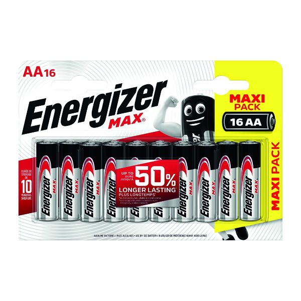 Energizer MAX E91 AA Batteries Pk16 image