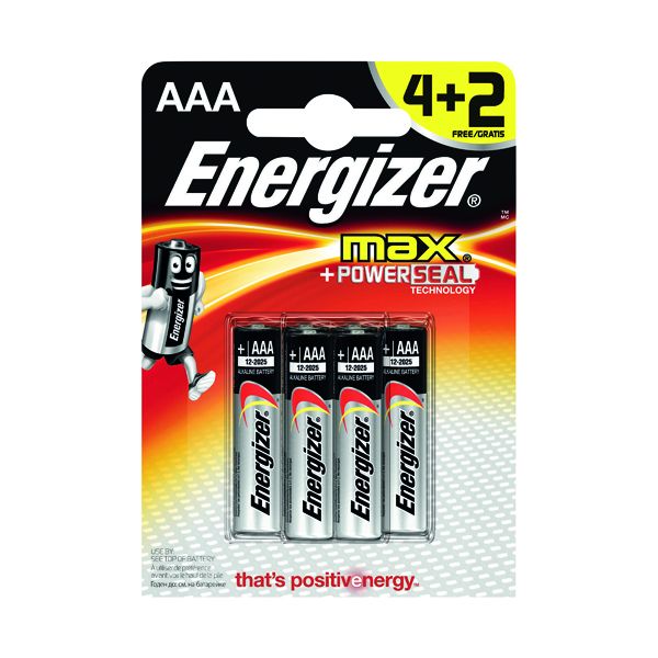 Energizer Max Batteries Aaa Pk4 Plus image