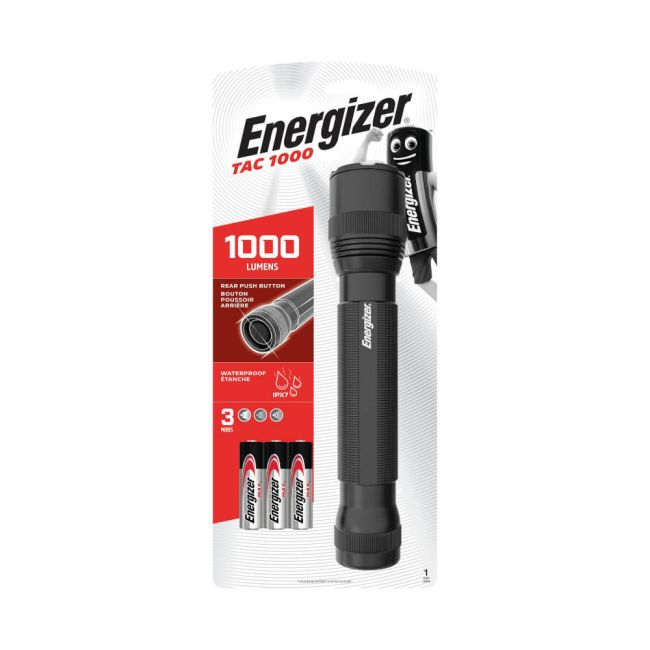 Energizer Tactical 1000 Performance LED Torch up to 15 Hours Runtime Black E301699200 image 2