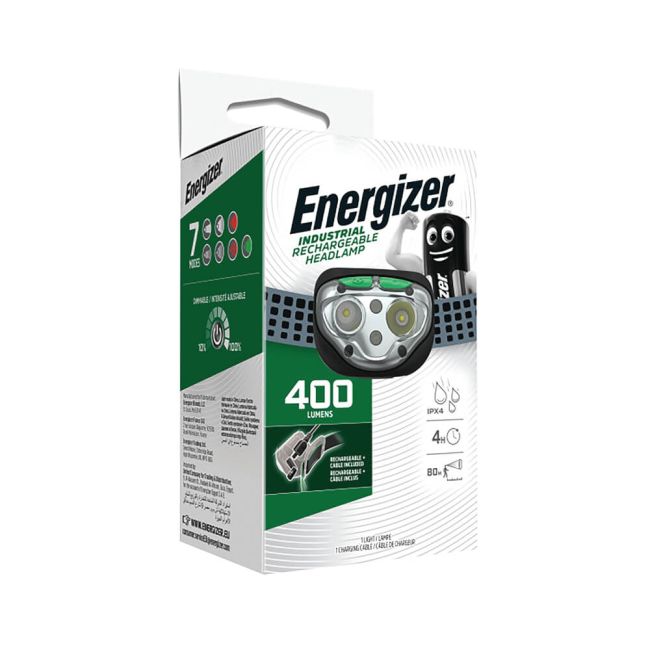 Energizer Vision Ultra HD Rechargeable Head Torch 400 Lumens Black E303197202 image 5