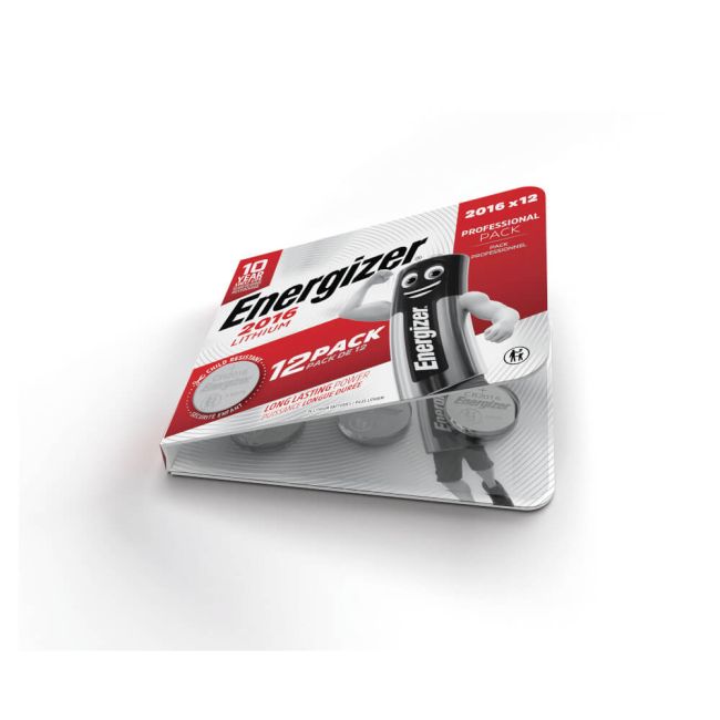 Energizer Lithium CR2016 Coin Cell Battery (Pack of 12) 7638900453836 image 3