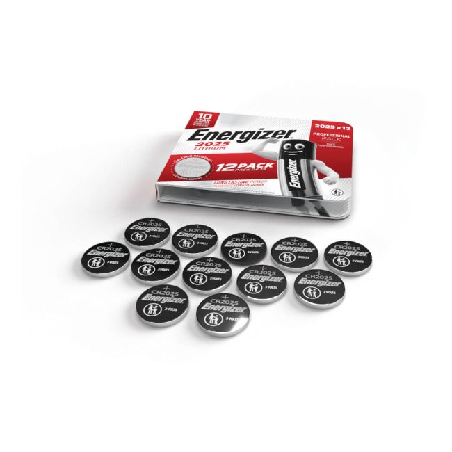 Energizer Lithium CR2025 Coin Cell Battery (Pack of 12) 7638900453843 image 2