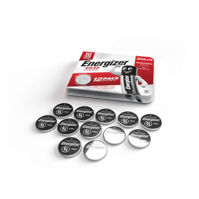 Energizer Lithium CR2032 Coin Cell (Pack of 12) 7638900453850 image 2