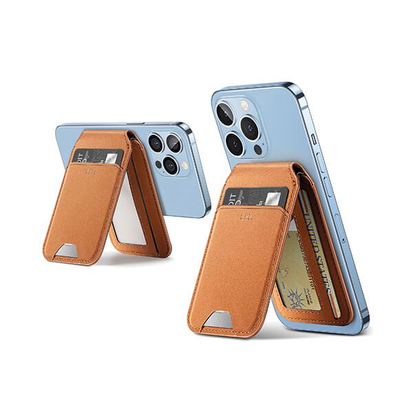 ESR HaloLock Vegan Wallet Stand Brn image