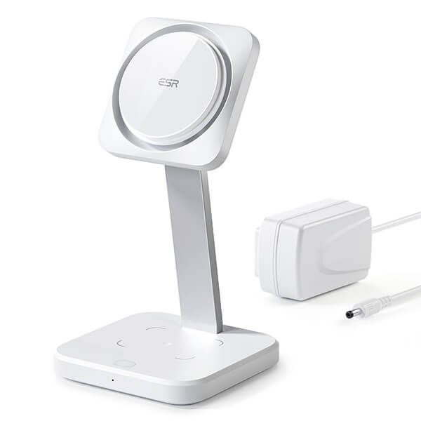 ESR HaloLock 2-in-1 Wls Charger Wht image