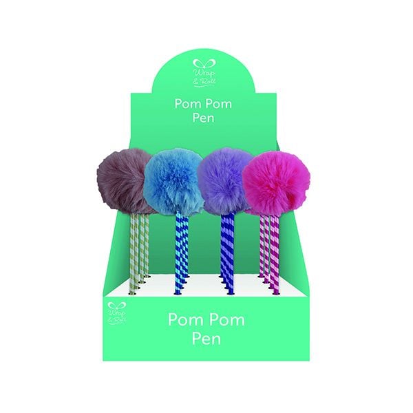 Pastel Pom Pom Pens Pack of 16 image