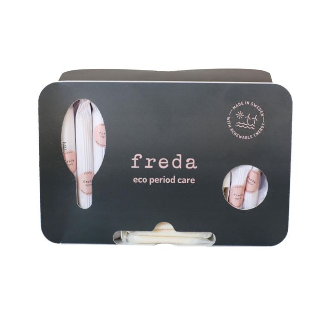 Freda Dispenser + 60 Pads/Applicator + Non Applicator Tampons Regular 2020 image 1