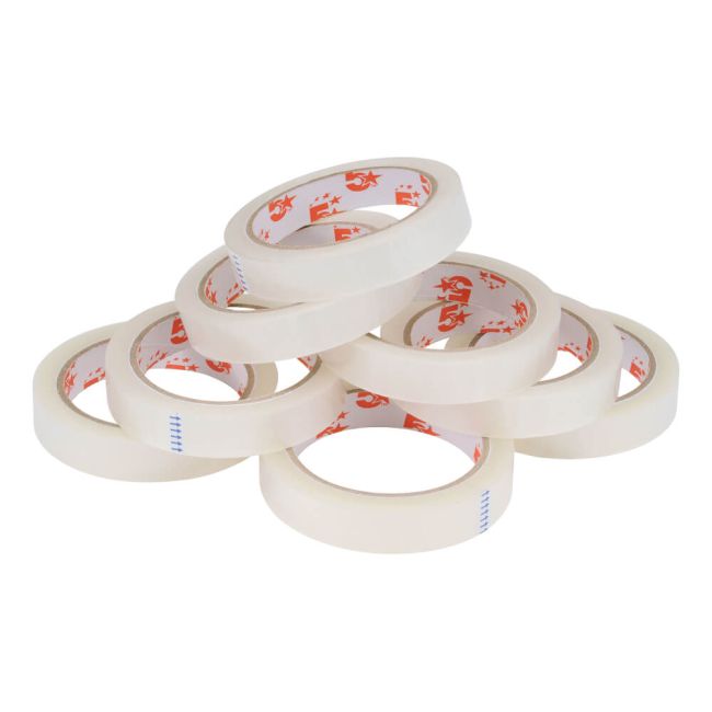5 Star Office Clear Tape Roll Large Easy-tear Polypropylene 40 Microns 18mmx66m (Pack of 8) image 2
