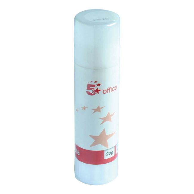 5 Star Office Glue Stick Solid Washable Non-toxic Medium 20g image 1