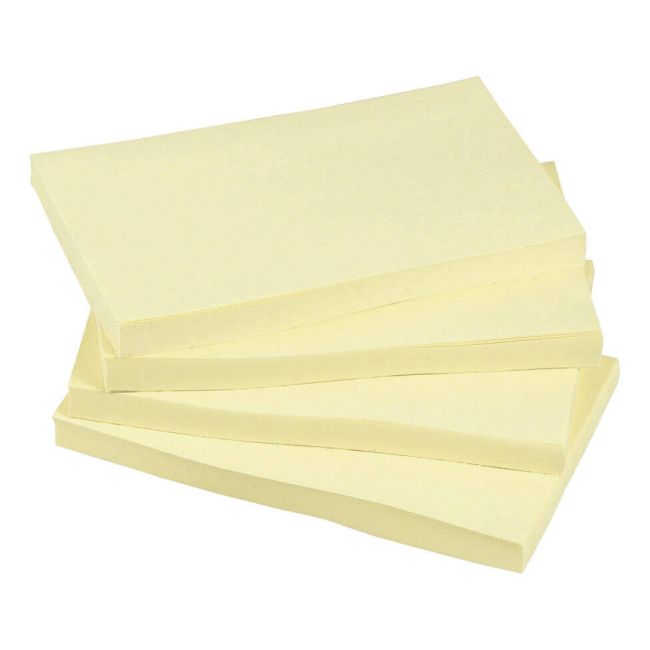 5 Star Office Re-Move Notes Repositionable Pad of 100 Sheets 76x127mm Yellow (Pack of 12) image 1