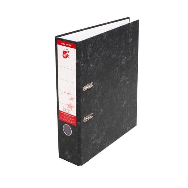 5 Star Office Lever Arch File A4 Cloud Cover (Pack of 10) image 1