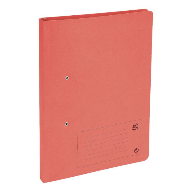 5 Star Transfer Spring File Foolscap Red - 35653X | Printer Base