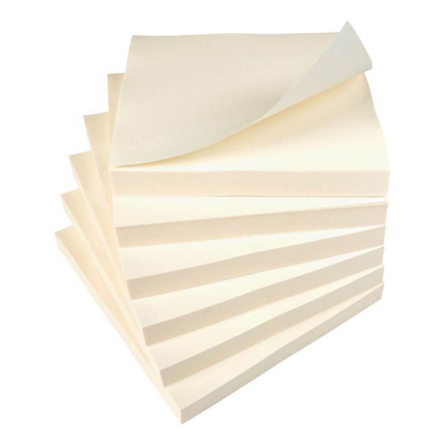 5 Star Sticky Notes Repositionable Yellow 76x76mm (Pack of 12) 638280 image 2