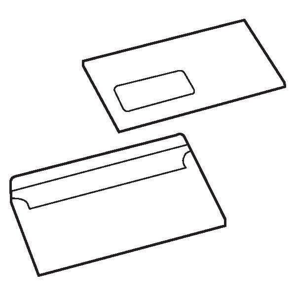 5 Star Envelopes Wallet Press Seal Window 80gsm DL 110x220mm White (Pack of 1000) image 2