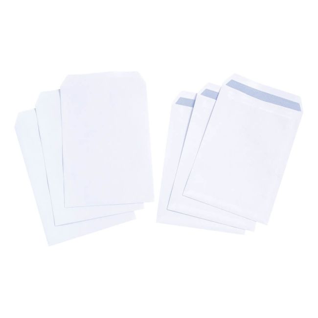 5 Star Envelope C4 Pocket Self Seal 90gsm White (Pack of 250) image 1