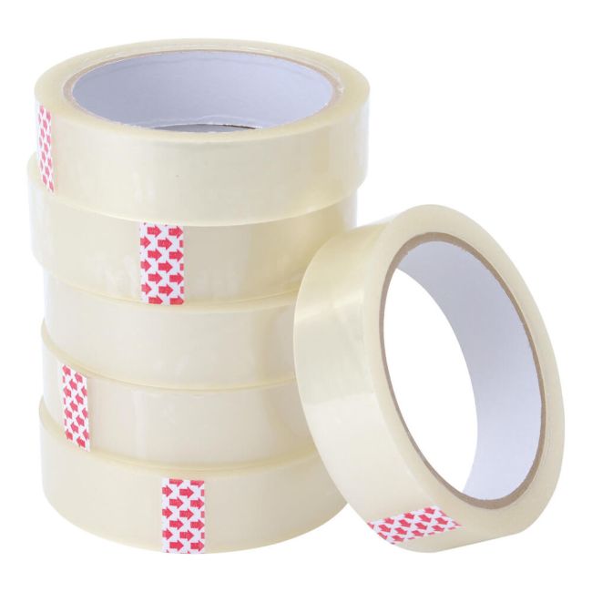 5 Star Clear Tape 24mmx66m Polypropylene (Pack of 6) image 1