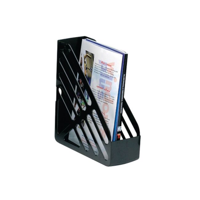 5 Star Office Magazine Rack File Foolscap Black image 4