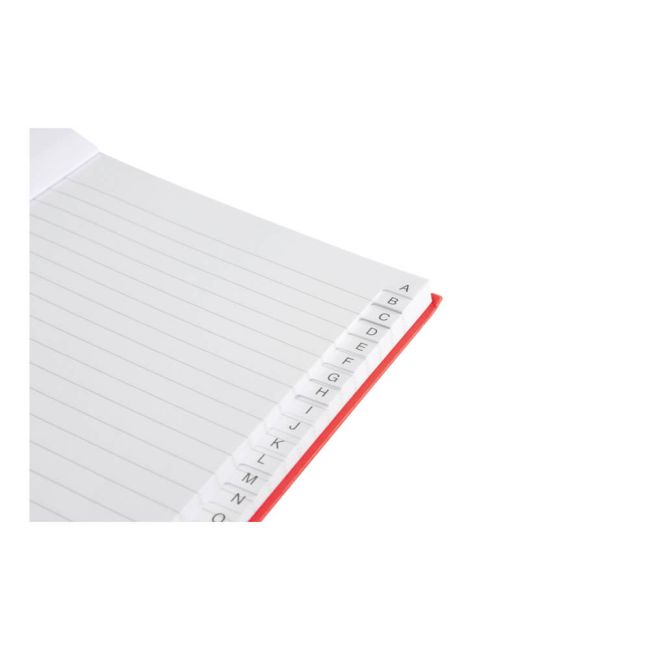 5 Star Office Manuscript Notebook Casebound 70gsm Ruled and Indexed 192pp A5 Red (Pack of 5) image 2