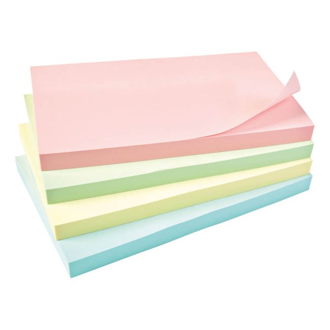 5 Star Sticky Notes Removable Pastel 76x127mm (Pack of 12) 912963 image 1
