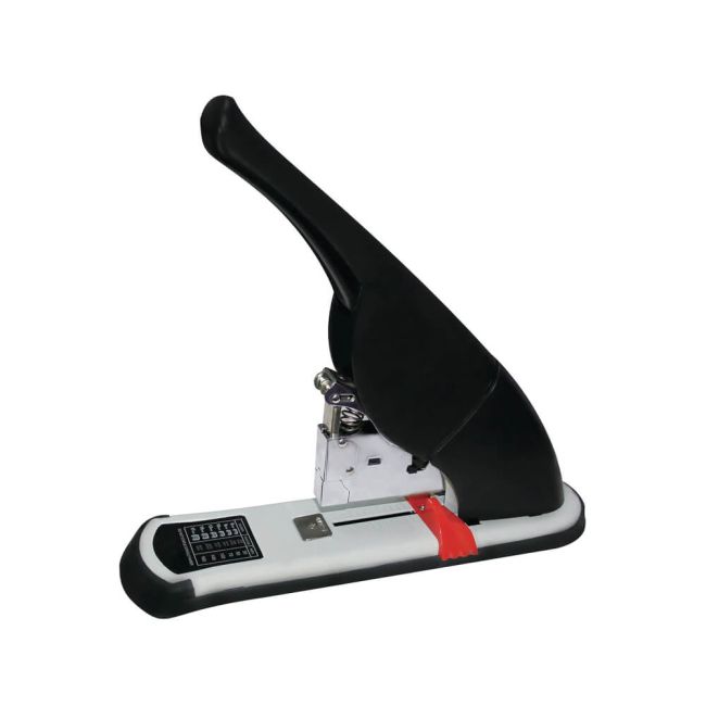 5 Star Office Stapler Heavy Duty Office Lever Arm All Steel Capacity 240 Sheets Black image 1