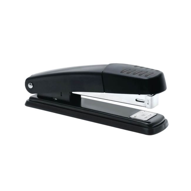 5 Star Office Stapler Full Strip Metal Top and Base Top Loading Capacity 20 Sheets Black image 1