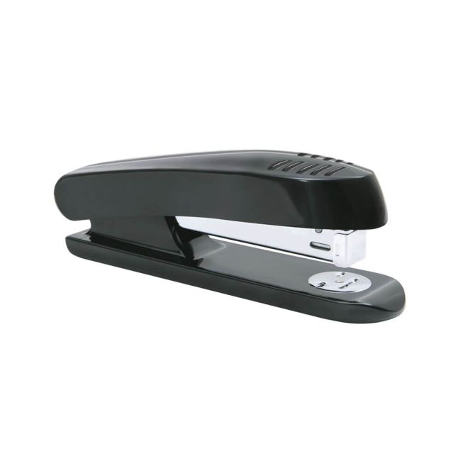 5 Star Office Stapler Full Strip Plastic Capacity 20 Sheets Black image 1
