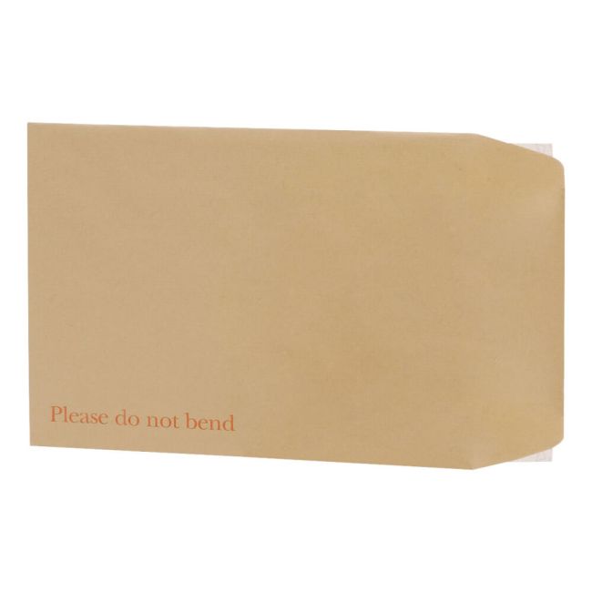 5 Star Office Envelopes Recycled Board Backed Hot Melt Peel/Seal 240x165mm Manilla (Pack of 125) image 1