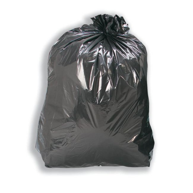 5 Star Compactor Bin Liners Extra Heavy Duty 110 Litre Capacity Black (Pack of 200) image 1