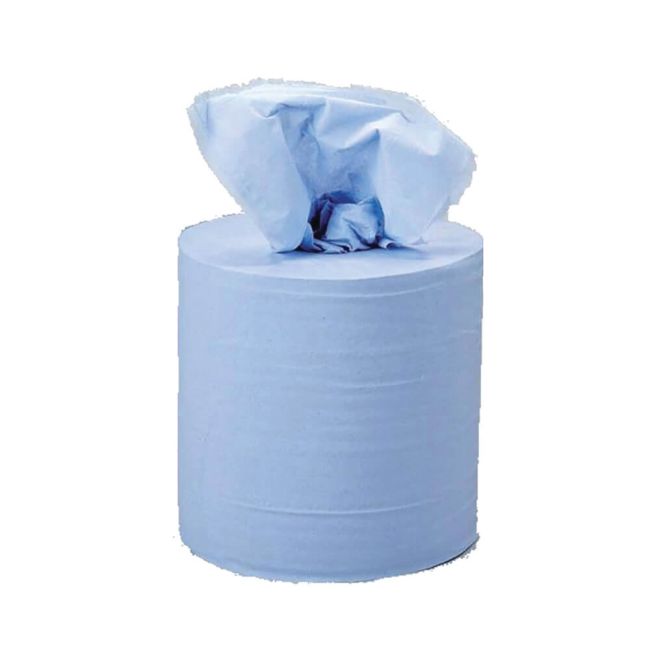 5 Star Centrefeed Tissue Refill for Jumbo Dispenser 1-Ply 150mx180mm Blue (Pack of 6) image 1